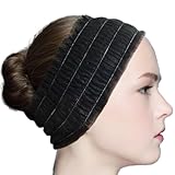 Chicer 使い捨てヘアバンド 100枚 ブラック 個包装 伸縮性 軽量 業務用 ワンサイズ