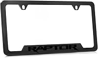 Vista 2 de Marco de Placa de Licencia de Metal Negro Ford Raptor