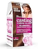 L’Oréal Paris Ammonia Free Semi-Permanent Hair Dye, 603 Chocolate Macaroon , Glossy Hair Colour, Natural Looking Finish, For up to 28 Shampoos, Casting Crème Gloss, 1 Application - Image 1