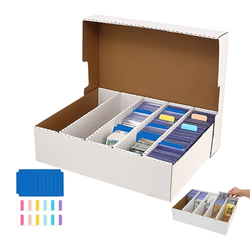 MZONGZI Trading Card Storage Box 3900 Count, Collector Cards Sorting