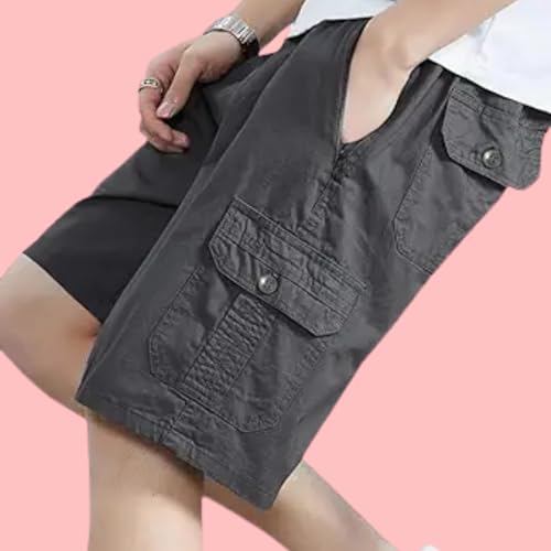 Image of Amazon Brand - INKAST Men Casual Cotton Shorts with Multiple Pockets Comfortable Breathable Fabric Stylish & Durable Design