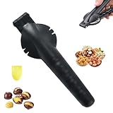 FYZSJWL Cortador de Castañas, Alicates Castañas, Inoxidable Pinza Castaña, Abridor Cascanueces de Castaña, Abridor de Castañas, Herramientas Cocina, para Castañas, Avellanas y Otros Frutos Secos (A)