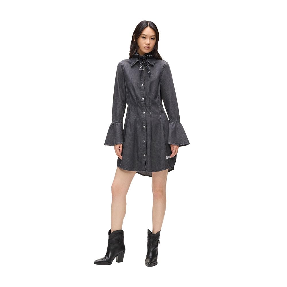 Karl Lagerfeld Jeans Damen Wide Sleeve Denim Dress