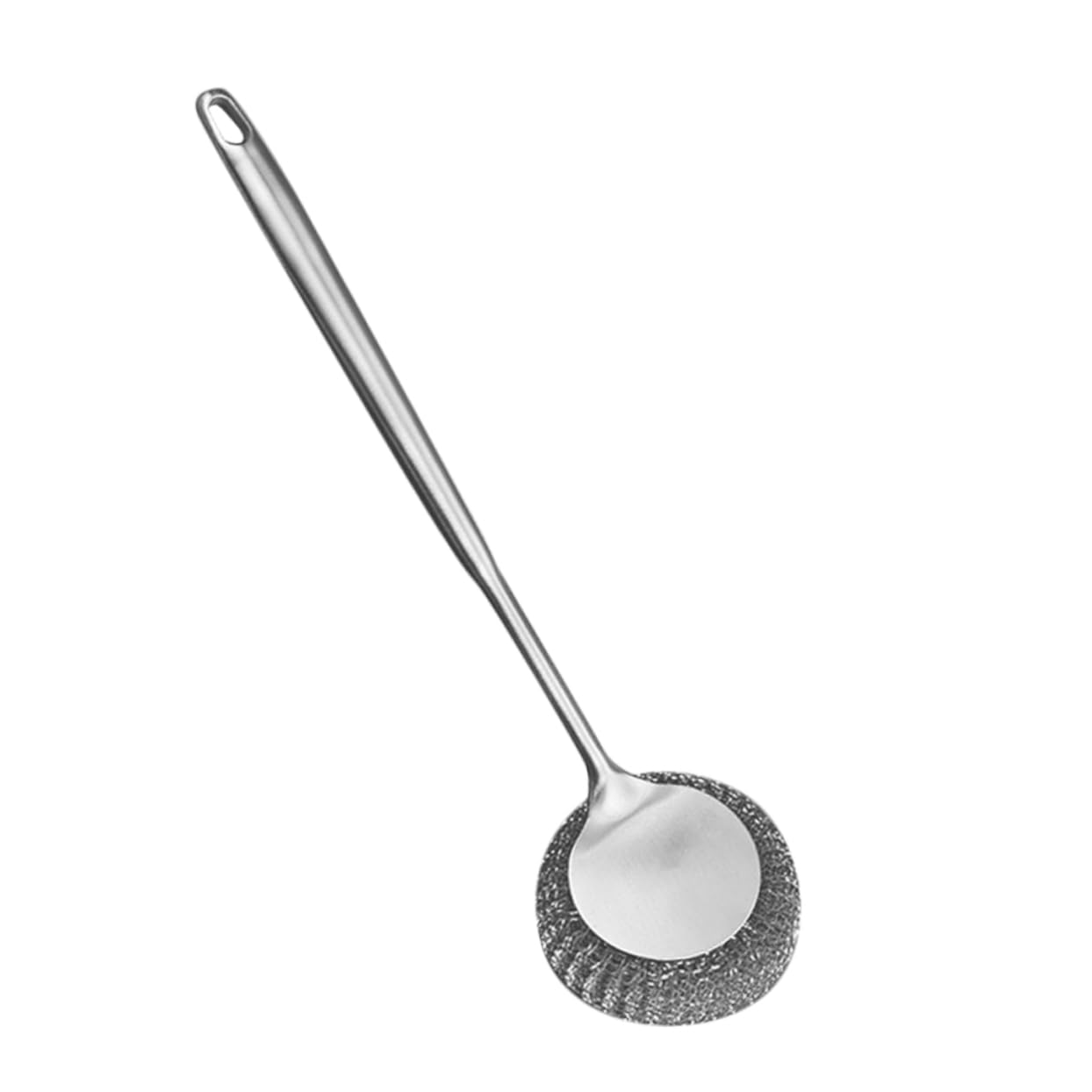 Cabilock 4 Piezas Cepillo para Sartenes De Acero Inoxidable Exfoliante para Limpiar para Lavar Platos Estropajos De Cocina para Platos Cepillo para Fregar Platos Silver Acero Inoxidable 304