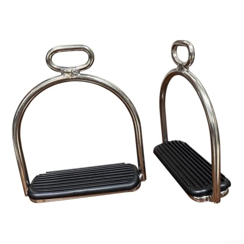 Elegante y eficiente diseño de pedal antideslizante en estribos de acero inoxidable para caballos