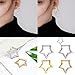 HEYZAKKA Stylish Star Nose Studs Jewelry Comfortable Star Shaped Nose Piercing Body Studs for Fashion Enthusiasts Sophisticated