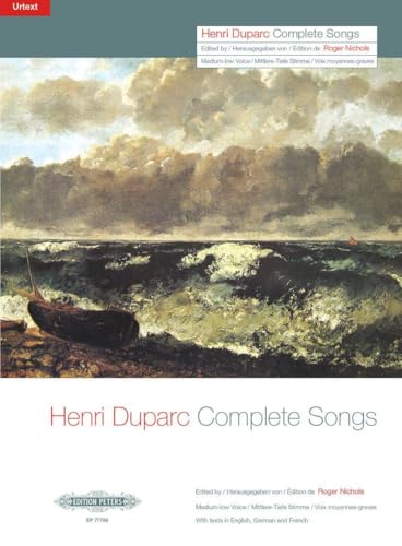 Complete Songs (Medium/Low Voice) for Voice and Piano: Urtext (Edition Peters)