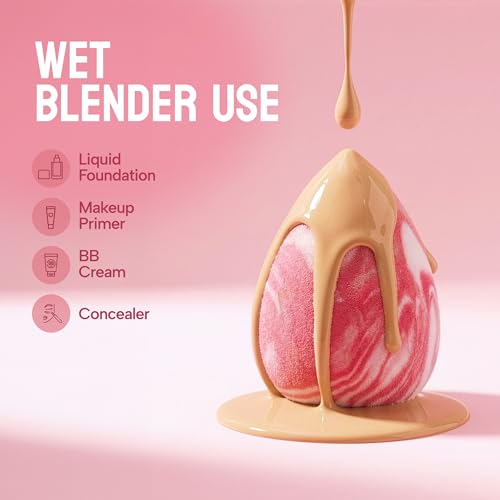 Image of Baked Beauty Photo Perfect Velvet Blend Ultra Soft Microfiber Reusable Makeup Blender for Contouring, Baking & Highlighting (Tear Drop)