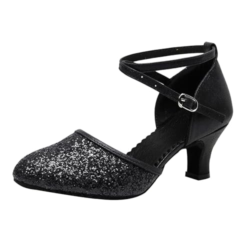 Escarpins à talon moyen bout fermé paillettes pour soirée
