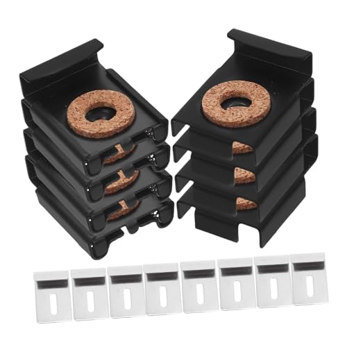 DECHOUS 4 セットステンレス製壁掛け用鏡固定具 耐湿性高く に固定するフレームレスガラスホルダー 浴室やオフィス向け