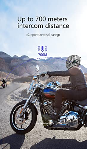 Intercomunicador de moto con audio multitarea e impermeable IP67 para 2 personas 5
