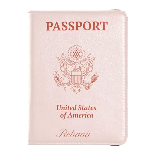 Custodia per passaporto pelle personalizzata Combo Portafoglio per leggero personalizzato per donne ragazza organizer per documenti accessori da viaggio nero Mistyrose 1 size