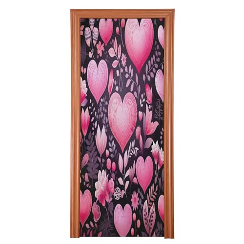 Housse de porte de Saint Valentin grand format pour décor de fête