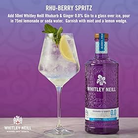 Whitley Neill Rhubarb & Ginger Alcohol Free 0.0% Gin 70cl Whitley Neill Rhubarb & Ginger Alcohol Free 0.0% Gin 70cl – Whitley Neill
