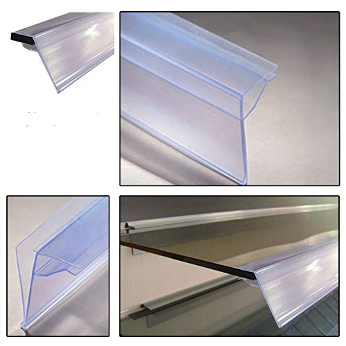 10 Profili Portaprezzo Ad Incastro per Ripiani - 120x3,9h cm