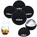 Sphere Ice Mold(4-Pack) -Whiskey Ice Ball Maker,Food Grade and BPA Free, Makes 2.5 Inch Ice Balls(black)