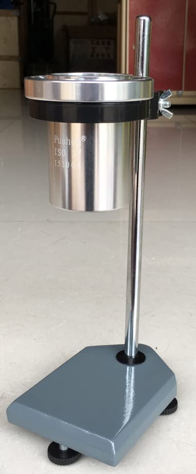 MeterTo Viscosity Cup ISO-6 ISO Flow Cup, 220-685 mm²/s, ?=6.9t-200/t, Material: Aluminum, with Stand