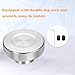 uxcell Anodization Aluminum Alloy Handwheel 16mm Bore 50mm OD Knurled Knob Turning Handle with Wrench for Milling Machine Lathe Slide Displacement Platform