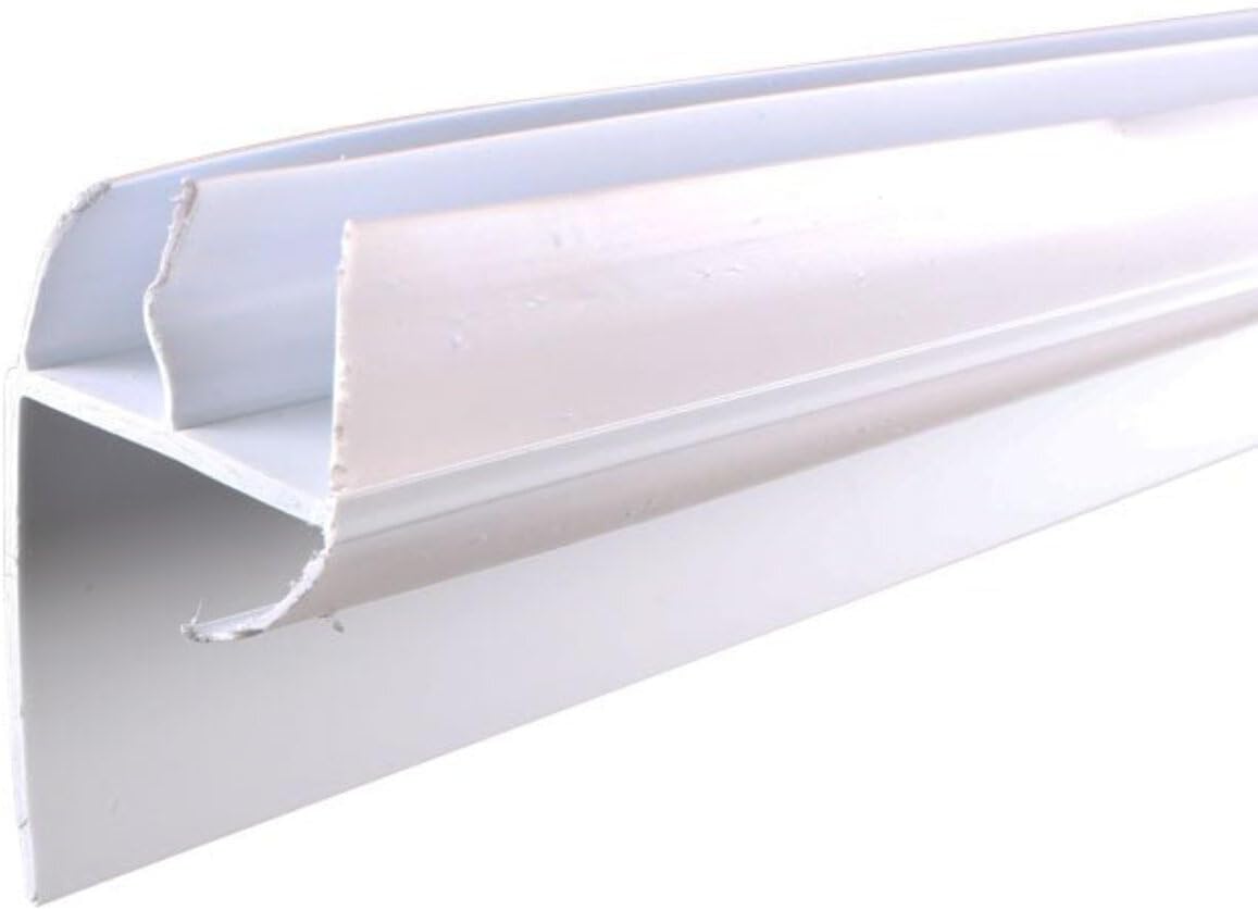 L-Shaped Expander Door Sweep for AluminArt Storm Doors - White