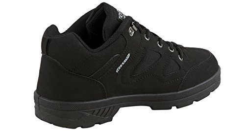 Trekking Black Synthetic Sports Shoes 