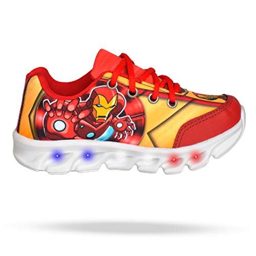 Tenis Led Luzinha Homem De Ferro Infantil Masculino (31)