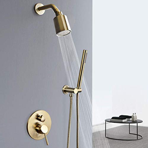Ensemble de douche de luxe noir mat encastrable pour mur - 3