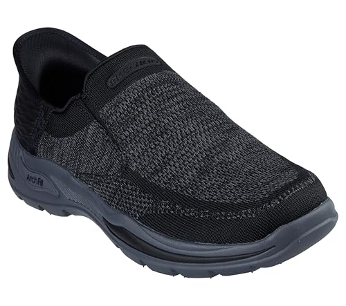 Skechers USA Men's Men's Arch Fit Motley-Atlee Sneaker, Black, 72