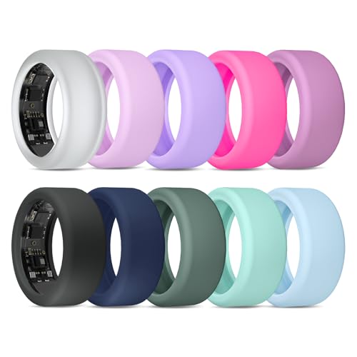 Protector de silicona elástica para UltraHuman Ring AIR, ideal para entrenar en gimnasio