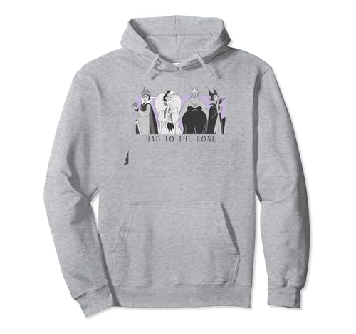 Disney Villains Sweat à Capuche Bad To The Bone - Hoodie Confortable pour le Quotidien Décontracté