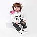 ZIYIUI 19 Pollici 47 CM Bambola Reborn Femmina Realistico Vinile Silicone Morbido Simulazione Bambino Bambole Reborn Femmina Toddler Babies Reborn Baby Doll Regalo di Compleanno