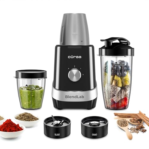 CÜRAA BlendLab by Chef Sanjyot Keer | 400W Bullet Blender Mixer G...