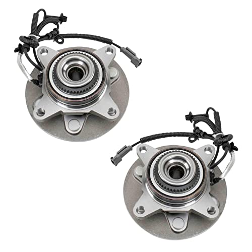 Image of TRQ 2 Piece Wheel Bearing & Hub Assembly Set Compatible with 2018-2020 Ford F-150