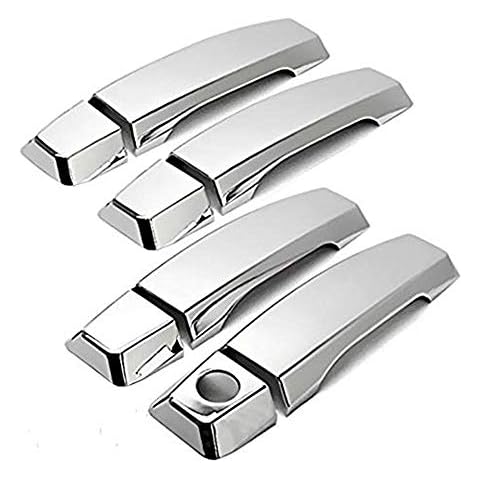 LJ INTERNATIONAL Quality Accessories Chrome Plated Handle Covers Compatible with Nissan Titan Cover