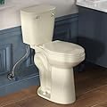 SUPERFLO 21 Inch Extra Tall Toilet for Seniors, Bone White Comfort Height Toilet Elongated with 1.28 GPF Siphon Flush, ADA High Toilets for Elderly, 12-Inch Rough-In for Tall Bathrooms