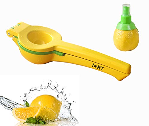 NNRT High Quality Metal Lemon juicer - Hand juicer Fresh Citrus juicer Aluminum Acid Orange juicer Fruit juicer juicing Machine Hand Moving Yellow