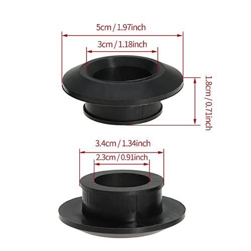 Image of 3 /4 Inch Flexible Rubber Tank Adapter Compression Fitting for Sealing (3 /4in-8pc)