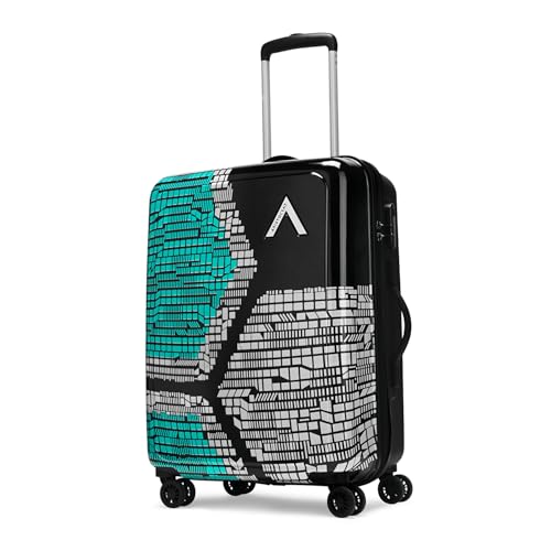Aristocrat Bruce Check-in Trolley Bag 64cm | Medium | Hard Luggage | Smooth 8-Wheel Suitcase | Secure Combination Lock with Sturdy Zipper | Full Fabric Convipack | 3-Year Warranty (Blue)