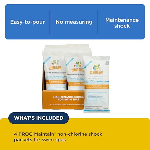 Image of FROG Maintain, Single Dose Non-Chlorine Shock for Swim Spas, 4 Pack