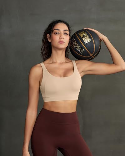 Image of RUNNING GIRL Sports Bra for Women High Support, Molded Cup Supportive High Impact Sports Bras with Sewn in Pads