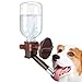 MuGaoDee ペット給水器 犬 猫 ケージ 取付型 犬自動給水器 猫 水飲み 自動 給水 ペットボトル 使用可能 ウォーターボトル 食器 留守番 食器 ウォーターボトル 猫 うさぎ 中小型犬用 自動 軽量 便利 健康 衛生イヌ ネコ 犬猫お留守番対策 ペットグッズ ペット用品