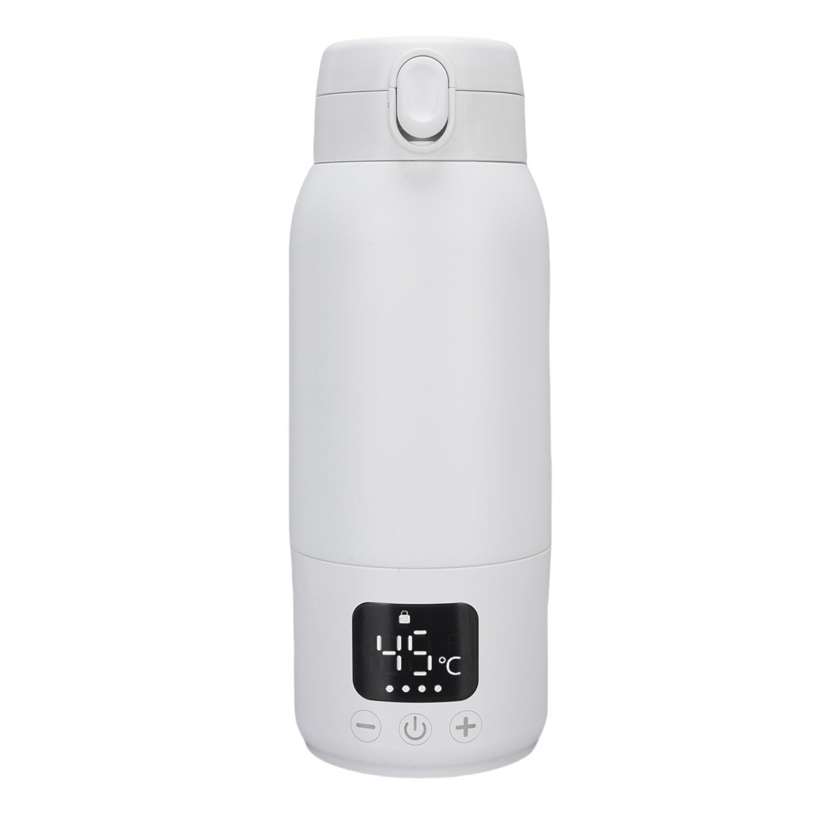 Jeffergarden Scaldabiberon Portatile, Scaldalatte in Acciaio Inossidabile 316 500ml con Controllo della Temperatura di Riscaldamento a 360° IPX6 Impermeabile USB Ricaricabile per l'allattamento Al