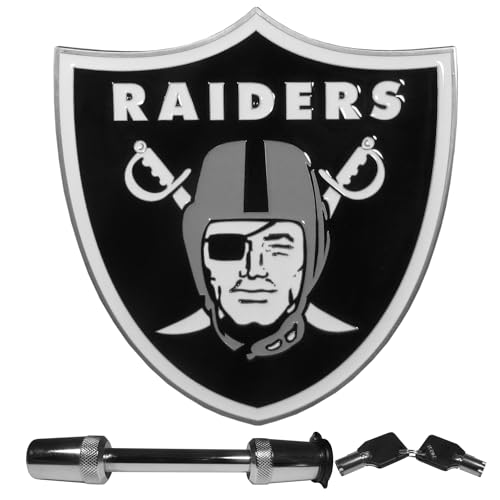 Siskiyou Sports NFL Las Vegas Raiders Trailer Hitch with Hitch Lock, Team Colors, One Size