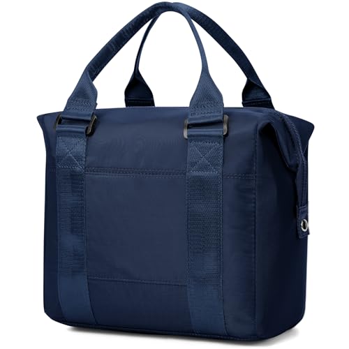 Image of coowoz Lunch Box for Women Insulated Adult Lunch Tote Cooler Bag loncheras para mujer Lunchbox Lunchbag for Men Work Picnic Office Beach Sapphire Blue