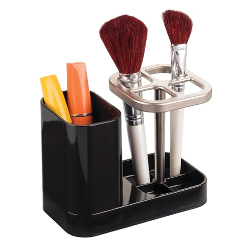 iDesign Toothbrush Holder, Black/Matte Satin