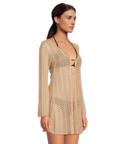 BECCA Women's Paradise Buckle Tunic, Plunge Neck, Casual, Beach Cover Ups2