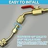 21Pcs Small Split Adapter Kit, R410A Adapter R410A Refrigerant Low Loss Fittings HVAC for R410A R134A R12 R22 Refrigerant, Air Conditioning Refrigerant Angled Ball Valve 1/4 Inch for Split System #4