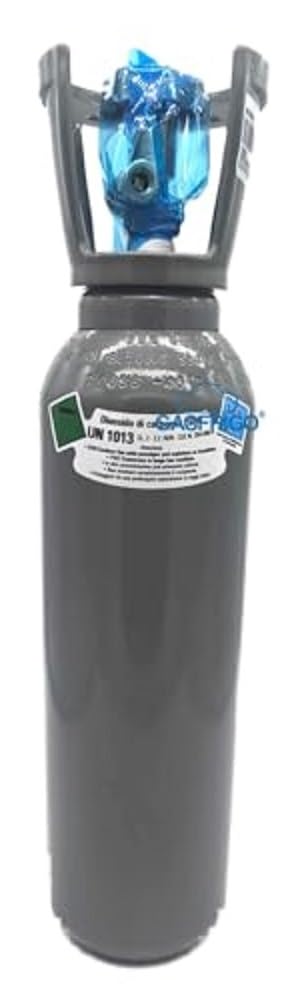 bombola Co2 per gasatore 4 kg piena ricaricabile con valvola residuale, errogazione acqua frizzante bar e ristoranti