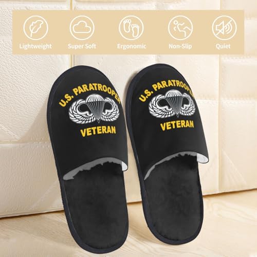 82nd Airborne Paratrooper Veteran Slippers Womens Slipper Unisex Cozy Slipper4