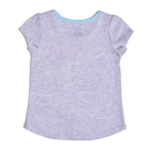 Disney Toy Story Girl's 4 Pack T-Shirts for Toddler and Little Kids – Pink/Blue/Grey3