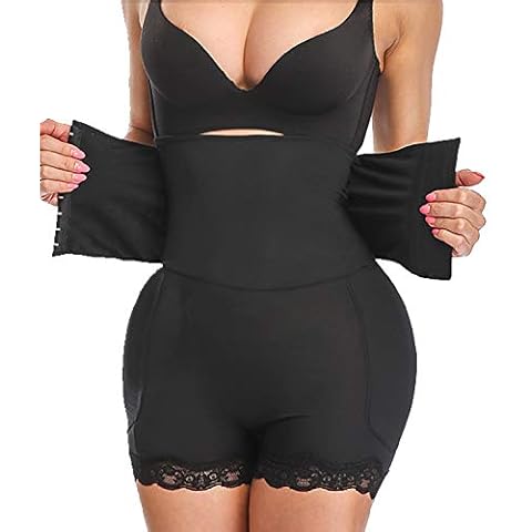 RIBIKA Women Waist Trainer Shapewear Tummy Control Shorts Butt Lifter Underwear Hip Enhancer Panties - Black - XXL Cover